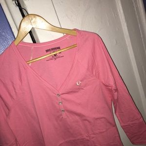 True religion V neck